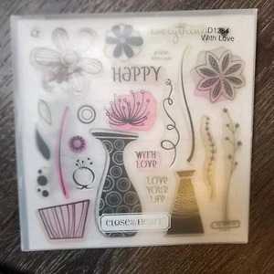 Close to My Heart D1284 With Love Acrylix Stempel - Bild 1 von 3