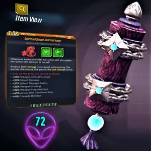 (XBOX) Borderlands 3 ❗MODIFICADO❗ Conductor Espiritual Stormbringer ️Lvl 72 MAYOHEM 10 - Imagen 1 de 1