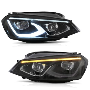 Vland MK8 Style Full LED Headlights For 2015 16 17 Golf MK7 w/Start-up Animation - Picture 1 of 17