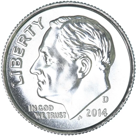 2014 D Roosevelt Choice Dime BU US Coin Cover