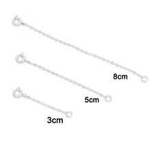 Genuine 925 Sterling Silver Lobster Chain Extender Necklace/Bracelet Extension