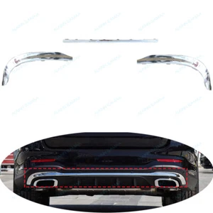 3x Rear Bumper Molding Trim Fit For 2020-22 Mercedes Benz GLC W253 GLC350 GLC220 - Picture 1 of 8