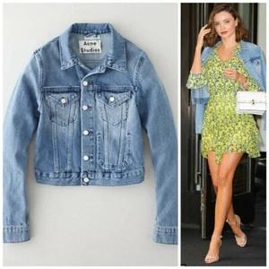 NEW NWT Acne Studios Denim Jacket 36 XS S seen on Miranda Kerr mother jeans - Picture 1 of 4