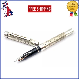 VINTAGE SHEAFFER TARGA PROTOTYPE FOUNTAIN PEN IN ENGRAVED PATTERN MEDIUM NIB - Picture 1 of 14
