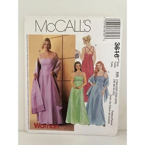 #3616 McCalls gefütterte Damen Kleider und Stolen Schnittmuster - Bild 1 von 5