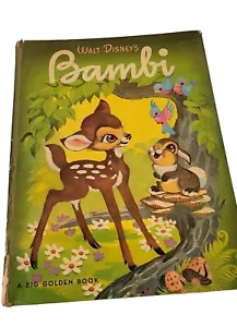 Walt Disney's Classic Bambi (a Big Golden Book, Hardcover) 5th Printing 1966 - Picture 1 of 4