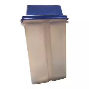 Tupperware Pickle Keeper Sheer w/blue Lid Large 1560-2 With 1562-1 Lid - Picture 1 of 8