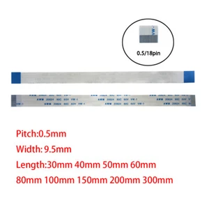 18Pin 0.5mm Pitch FFC FPC Flexible Flat Cable AWM VW-1 20624 80C 60V A B Type - Picture 1 of 6