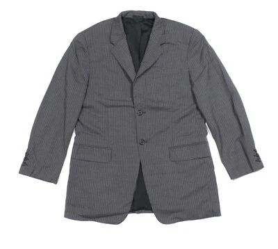 Prada 00S Mainline Pinstripe Wool Blazer Vintage - Image 1 of 4