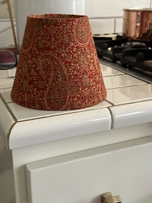 Paisley Pottery Barn Christmas CHANDELIER Shades Discontinued Cassandra 8 Avail Foto 1 de 4