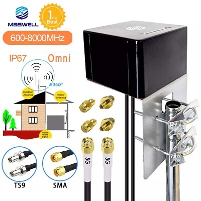 MASWELL 4G LTE 5G Antenne MIMO 6dBi 600-8000MHz für Zyxel ZTE TP-Link NETGEAR Vodafone