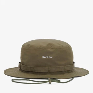 Barbour Mens Teesdale Bucket Hat Army Green Fisherman Style Sun Showerproof
