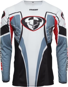 Camiseta deportiva para hombre Thor adulto Pulse 03 LE acero/roja todoterreno/MX/ATV/Motocross 2910637* - Imagen 1 de 2