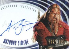 Farscape Through the Wormhole Anthony Simcoe Autograph Card A67