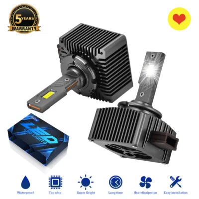 For Maserati GranTurismo 2008-2019 D1S 12000K White LED Light Light Bulbs - Image 1 of 4