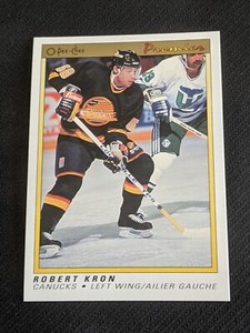 1990-91 O-Pee-Chee Premier ROBERT KRON #52 Rookie RC
