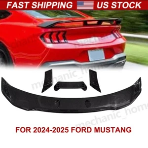Alerón de fibra de carbono con tapa trasera GT Performance Style para Ford Mustang 2024-UP - Imagen 1 de 9