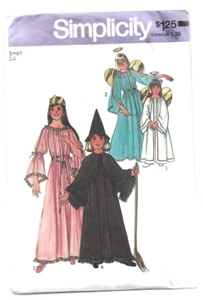 Simplicity 7684 Child's Angel Fairy Witch Princess Costume Pattern Vintage 1976 - Picture 1 of 1