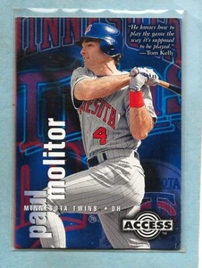 PAUL MOLITOR - 1995 Fleer Circa Access "StatCruncher - #8/30 - Gemelos - COMO NUEVO - Imagen 1 de 1