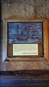 VINTAGE FRAMED PHOTO PRINTING BLOCK DISPLAY - J.B.PRIESTLEY - ENGLISH JOURNEY - Bild 1 von 9