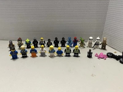 Лот Lego Star Wars, Ninjago, Spider-Man, различные мини фигурки и аксессуары б/у - Изображение 1 из 4