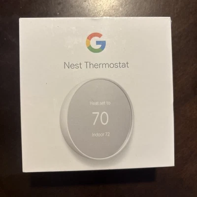 ⭐️Google Nest Smart Programmable Wifi Thermostat Snow/White SEALED - Image 1 of 3
