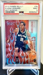 2012-13 Panini Select Hot Rookies #34 Kawhi Leonard RC PSA 9 Mint - Picture 1 of 3