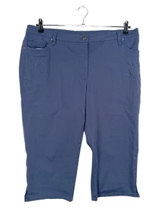 BPC BONPRIX COLLECTION 3/4-Hose Damen Hose Gr. DE 46 blau Casual-Look - Bild 1 von 7