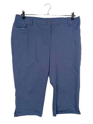 BPC BONPRIX COLLECTION 3/4-Hose Damen Hose Gr. DE 46 blau Casual-Look - Bild 1 von 4