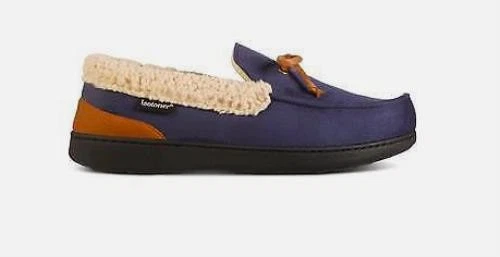 Chinelos Mocassim Isotoner Masculino Microsuede Vincent XXL 13 - 14 NOVO $48 A9F081NBL - Imagem 1 de 2