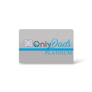 OnlyDads Platinum Gray Credit Card Sticker Debit Skin Decal Cover - Picture 1 of 4