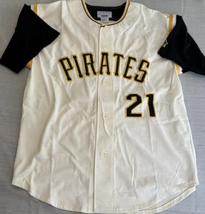 Vintage Starter MLB Jersey Men's Large PITTSBURG PIRATES Clemente NEW TAGS - Picture 1 of 9