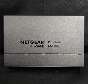 Netgear GS108E v3 ProSafe Plus 8 Gigabit Ethernet Switch ** no adapter ** - Picture 1 of 11