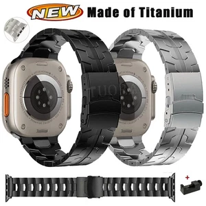 Für Apple Watch Ultra 3 49mm Series 6 7 8 9 10 11 SE Luxus Titan Metall Armband - Bild 1 von 22