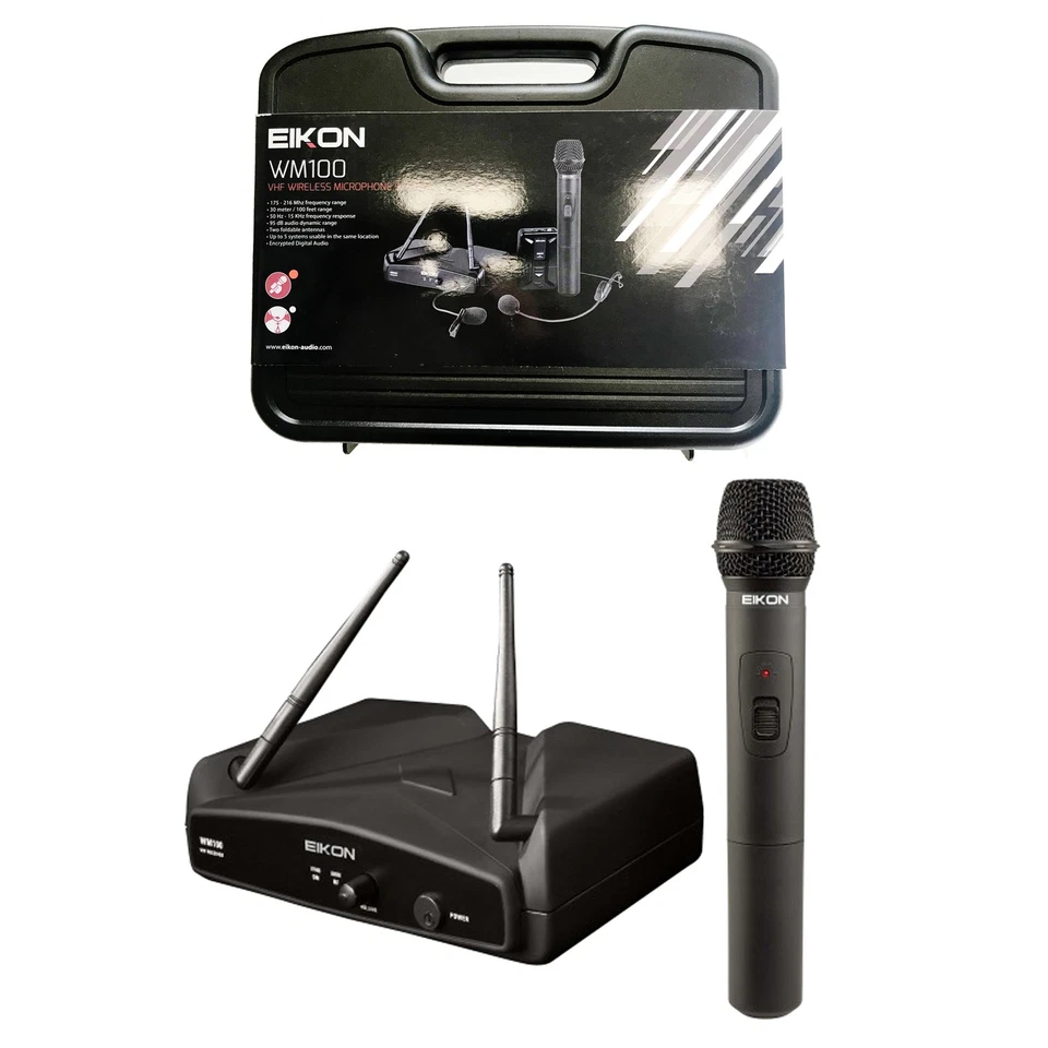 Proel EIKON WM100M Radio Microfono Wireless Palmare doppia antenna Custodia cavo - Immagine 1 di 4