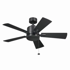 Satin Black 42"Ceiling Fan from the Lucian II Collection - Picture 1 of 1