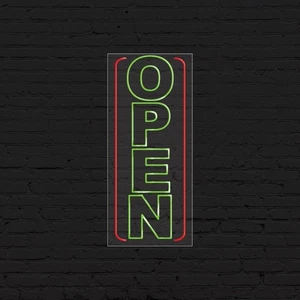 Offenes Schild für Geschäftsanzeigen | LED Flex Neon | 13" B x 32" H x 1" T - Bild 1 von 4