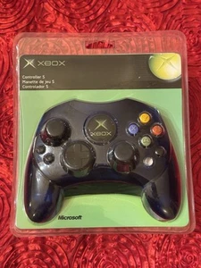 Original Xbox Controller S Blue Microsoft X Box 2003 S Type Genuine New Sealed - Picture 1 of 2