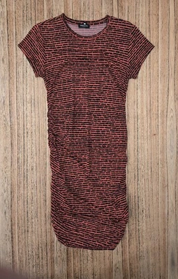 Vestido ajustado Kenneth Cole New York para mujer mediano naranja y negro Foto 1 de 4