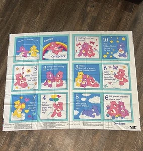 Care Bears Fabric Book Cut & Sew Panel Vintage VIP Cranston Uncut and Unused NOS - Picture 1 of 7