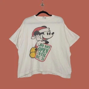 Camisa Oscura Divertida De Colección Mickey Mouse Disney Store Navidad Cuadrada De Gran Tamaño - Imagen 1 de 10