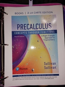Precalculus Concepts Through Functions Right Triangle Approach to Trig In Binder - Picture 1 of 17