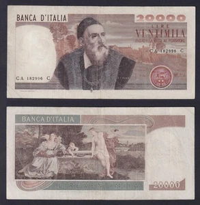 Banconota Italia 20000 lire Tiziano 1975 P.-104 BB/VF - Imagen 1 de 1
