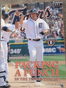 Authentic 2007 Detroit Tigers Game Program Magazine Issue #3 Ordonez Cover Used - Picture 1 of 9