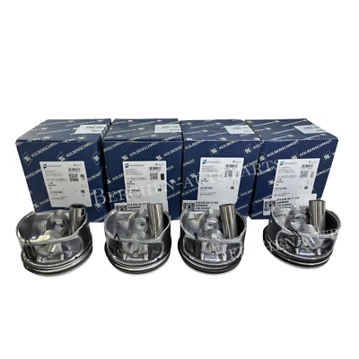 4X Pistons & Ring Set STD For Mercedes Benz C250 E300 C300 E300 GLC A2740301617 - Image 1 of 4