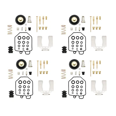 Paquete de 4 kit de reparación de reconstrucción de carburador con enchufe para Honda CB750K 750 Four 1981 1982 Foto 1 de 4