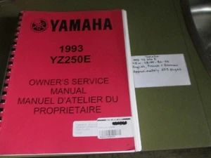 1993 YZ250 ( E ) LC Owner's service manual , 4EW-28199-80 - Foto 1 di 12