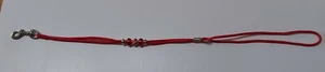 Handmade Paracord Red Lead with beads for grooming table arm bath adjustable - Picture 1 of 3