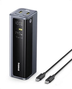 Baseus EnerGeek 145W 20800mAh Laptop Powerbank, Externer Akku mit 2X USB-C PD 3 - Bild 1 von 8