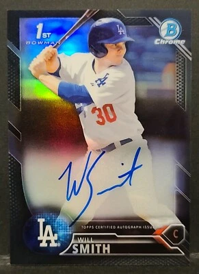 2016 Bowman Chrome Will Smith Black Refractor RC Auto 68/75 - Image 1 of 2